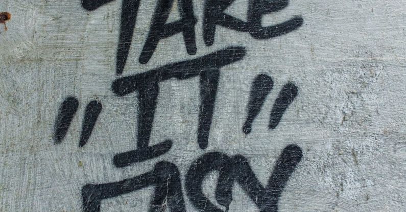 Street Art - Take "it" Easy Painted Road