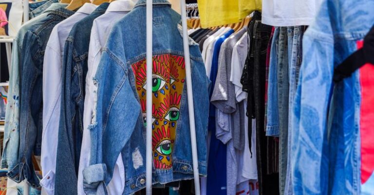 Shopping Secrets - A rack of clothes with different colored jackets