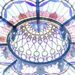 Royal Heritage - Old classic ceiling with stained glass